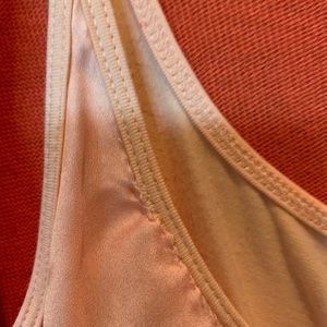 Peach/Coral Spring sleeveless top with cardigan